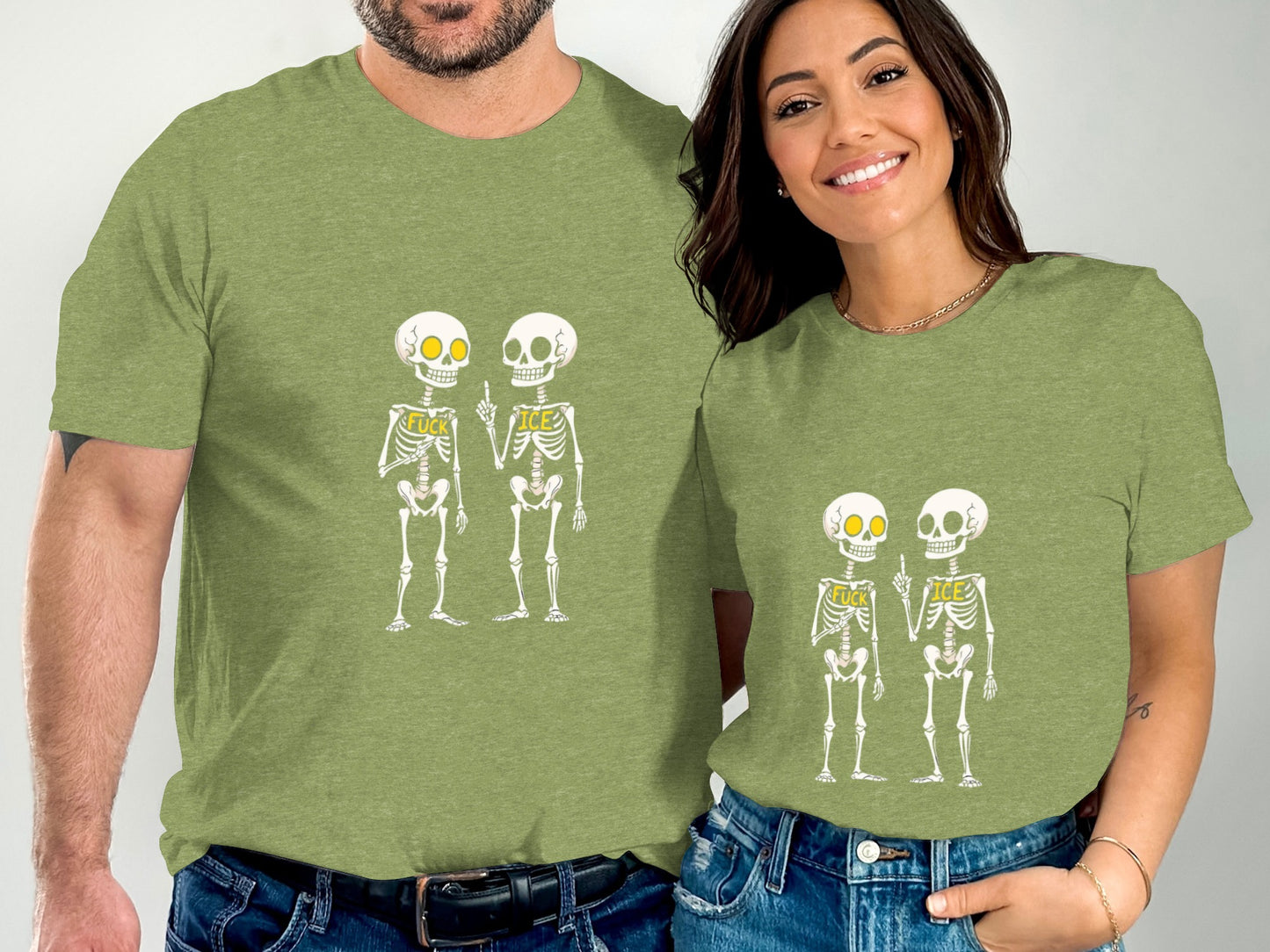Halloween Anti Trump FDT Chinga Tu Maga Skeleton T-Shirts