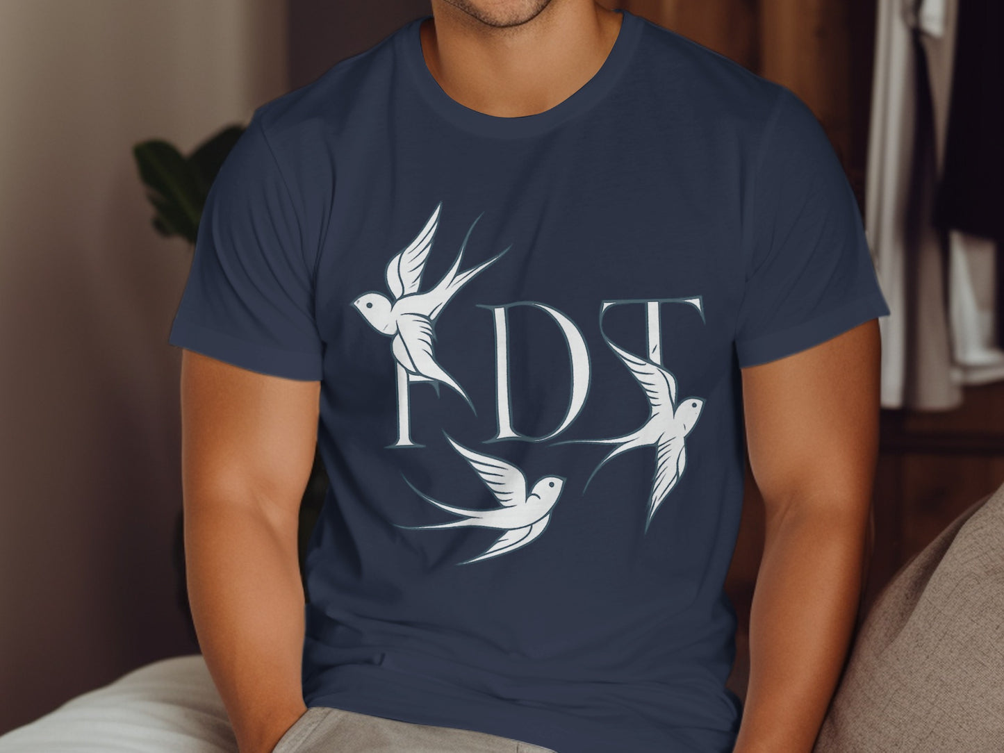 Elegant Bird Design Graphic Tee Shirt product type