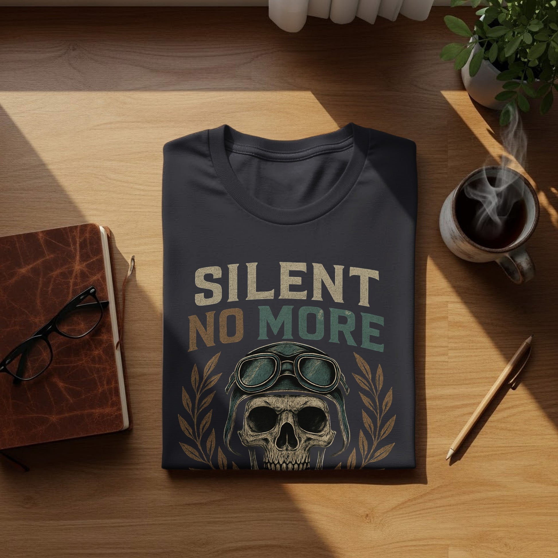 Silent No More Vintage Skull T-Shirt for Unique Style