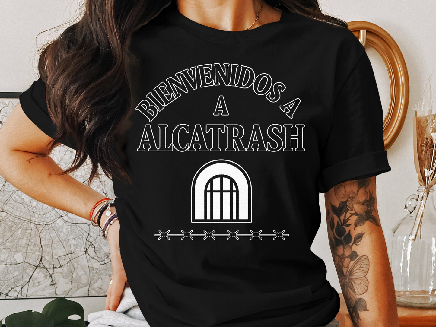 Bienvenidos A Alcatrash Graphic Tee Shirt product type