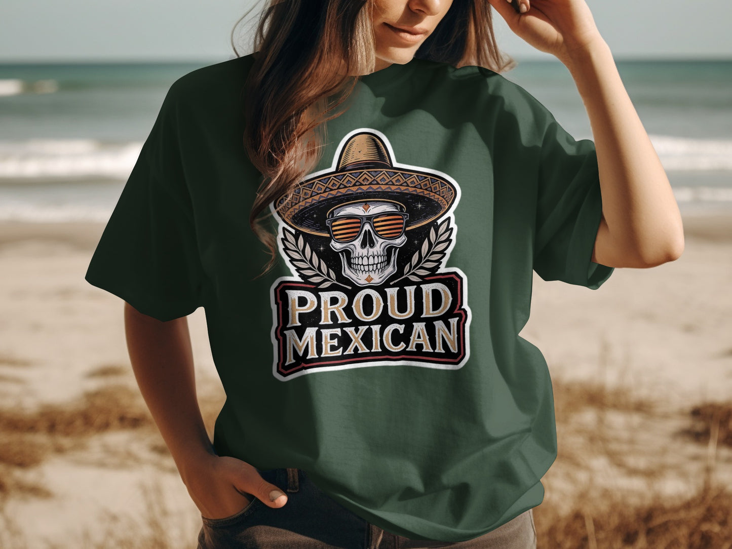 Proud Mexican Skull Graphic Tee product type