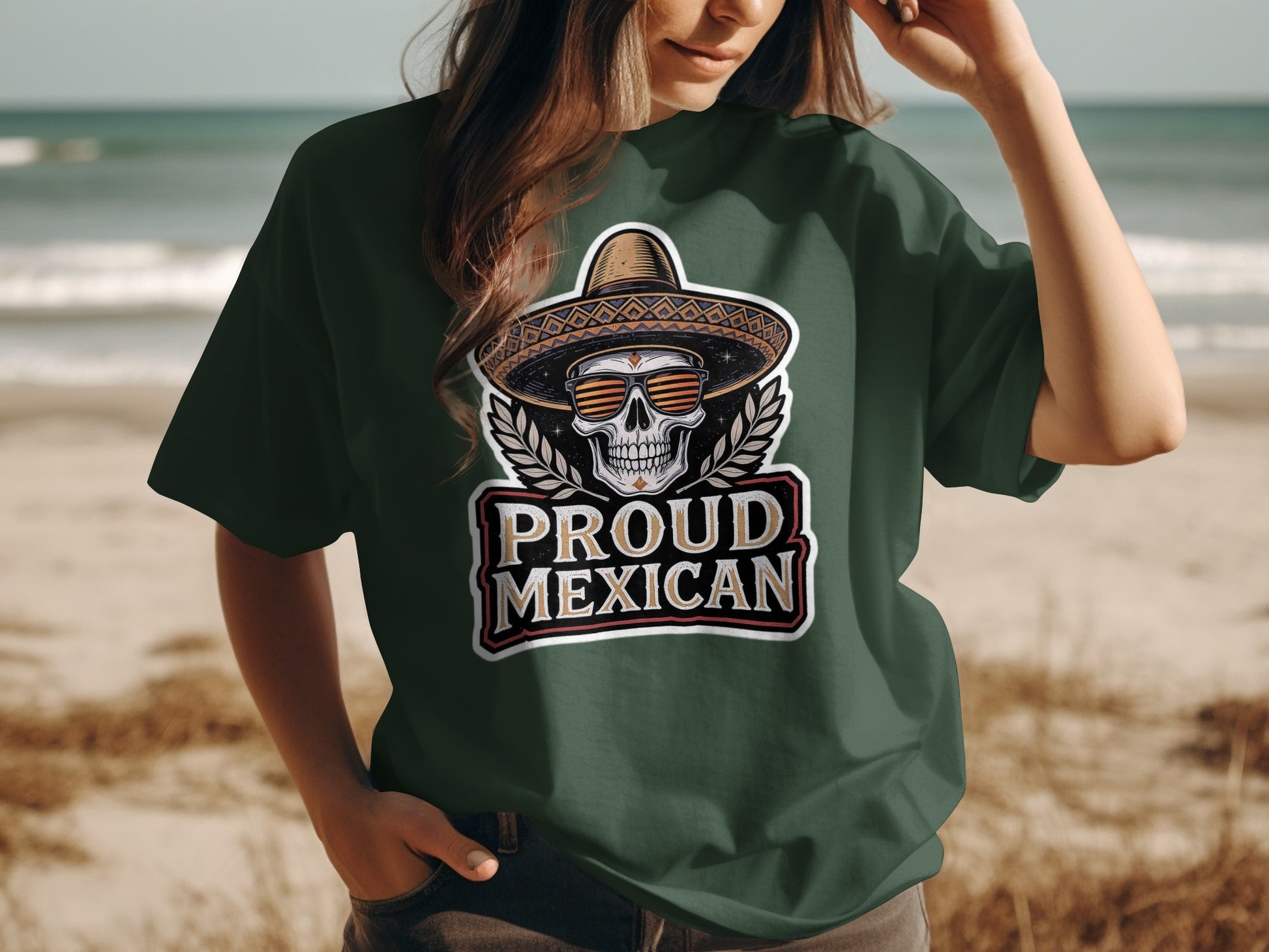 Proud Mexican Skull Graphic Tee product type