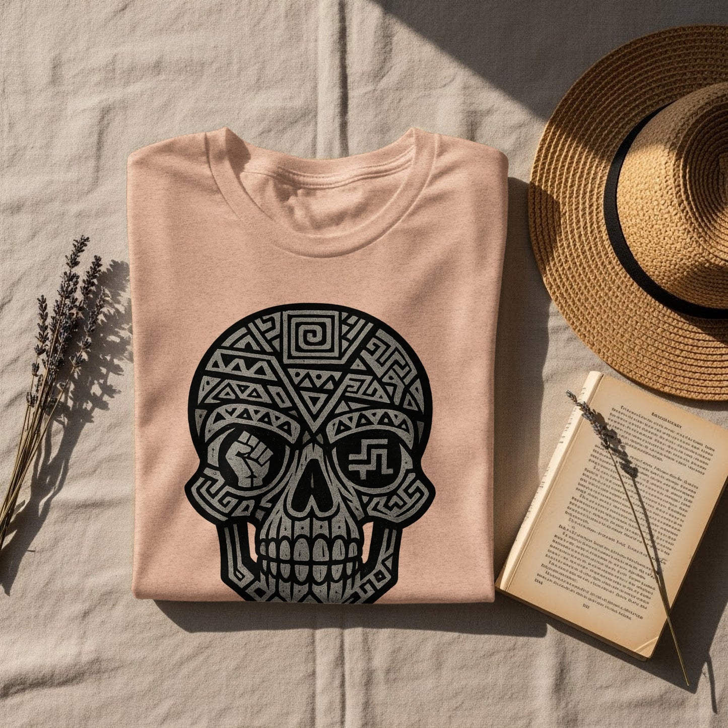 Geometric Skull Print T-Shirt for Unique Style
