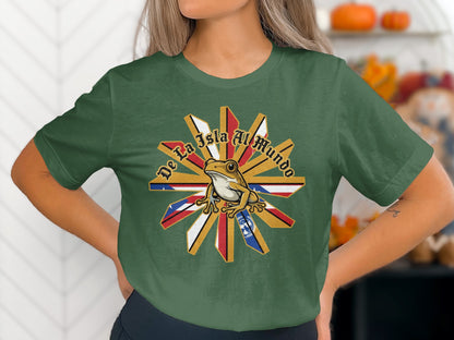 De La Isla Al Mundo Frog Graphic T-shirt