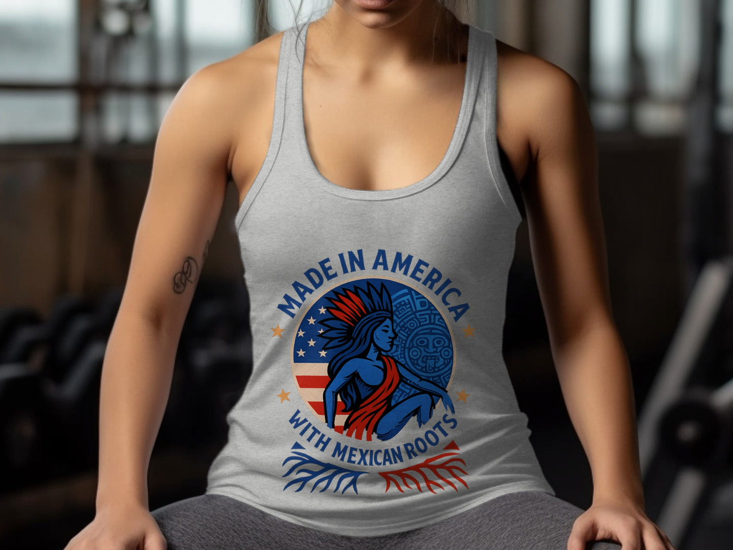 Made in America with Mexican Roots Tank Top