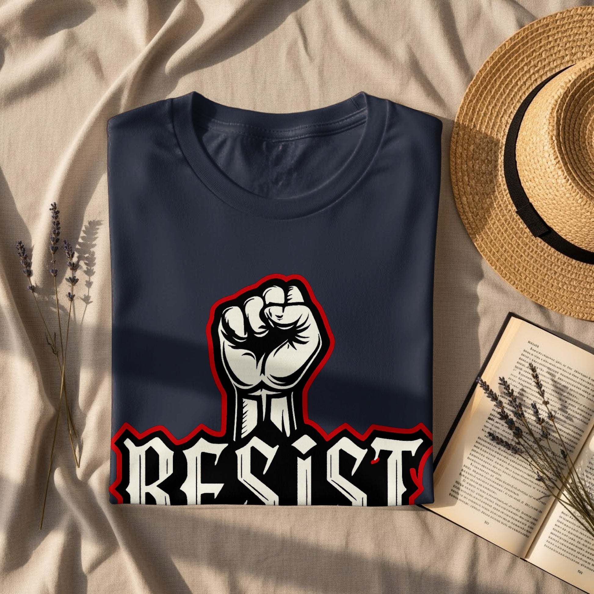Resist Print Graphic Short Sleeve Tee Shirt product