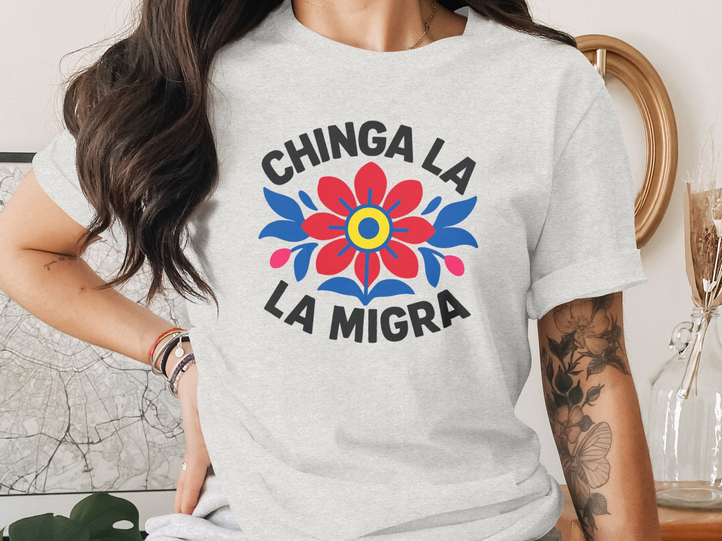 Chinga La La Migra Graphic T-shirt product type
