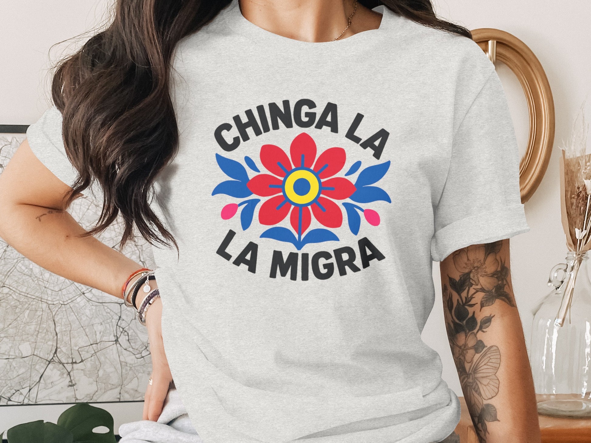 Chinga La La Migra Graphic T-shirt product type
