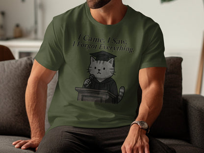 I Came I Saw I Forgot Everything Cat Graphic T-shirt product