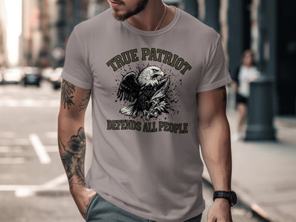 True Patriot Defends All People Design Shirt