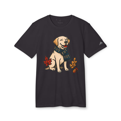 Cute Dog with Leaves Graphic Design Shirt