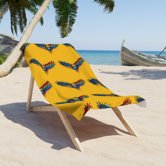pride towel Vibrant Parrot Beach Towel, Summery Vibes, Perfect for Beach Days, Tropical Theme, Great for Pool Parties, Gift for Bird Lovers