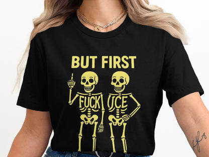 But First Skeletons Graphic Print T-Shirt product type