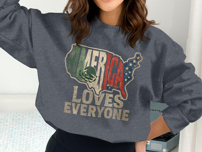 America Loves Everyone Graphic Sweatshirt product