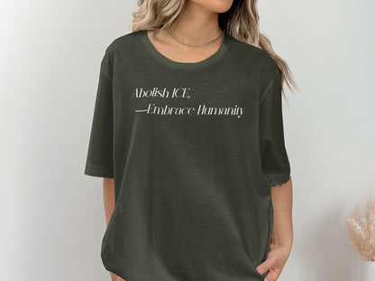 Abolish ICE Embrace Humanity Graphic T-Shirt product