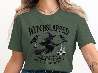 Witchslapped The Art of Hex MAGA Morons T-shirt product
