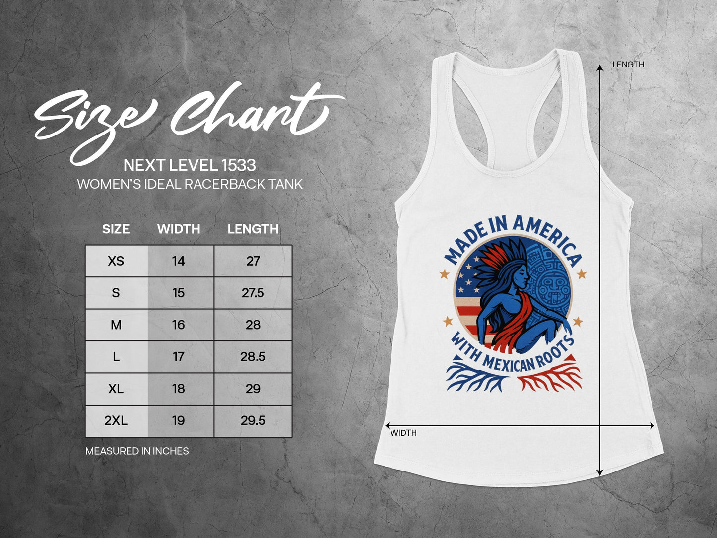 Made in America With Mexican Roots Women's Tank Top