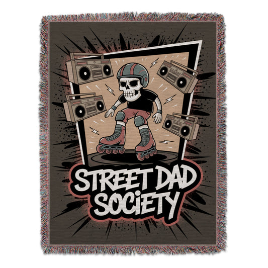 Street Dad Society Fun Skull Skateboard Art product