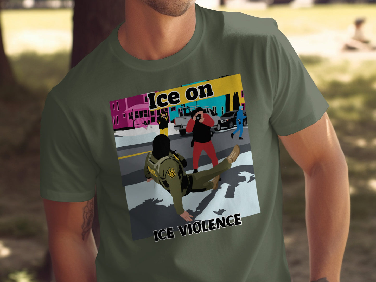 Ice on Ice Violence Graphic Tee Urban Streetwear