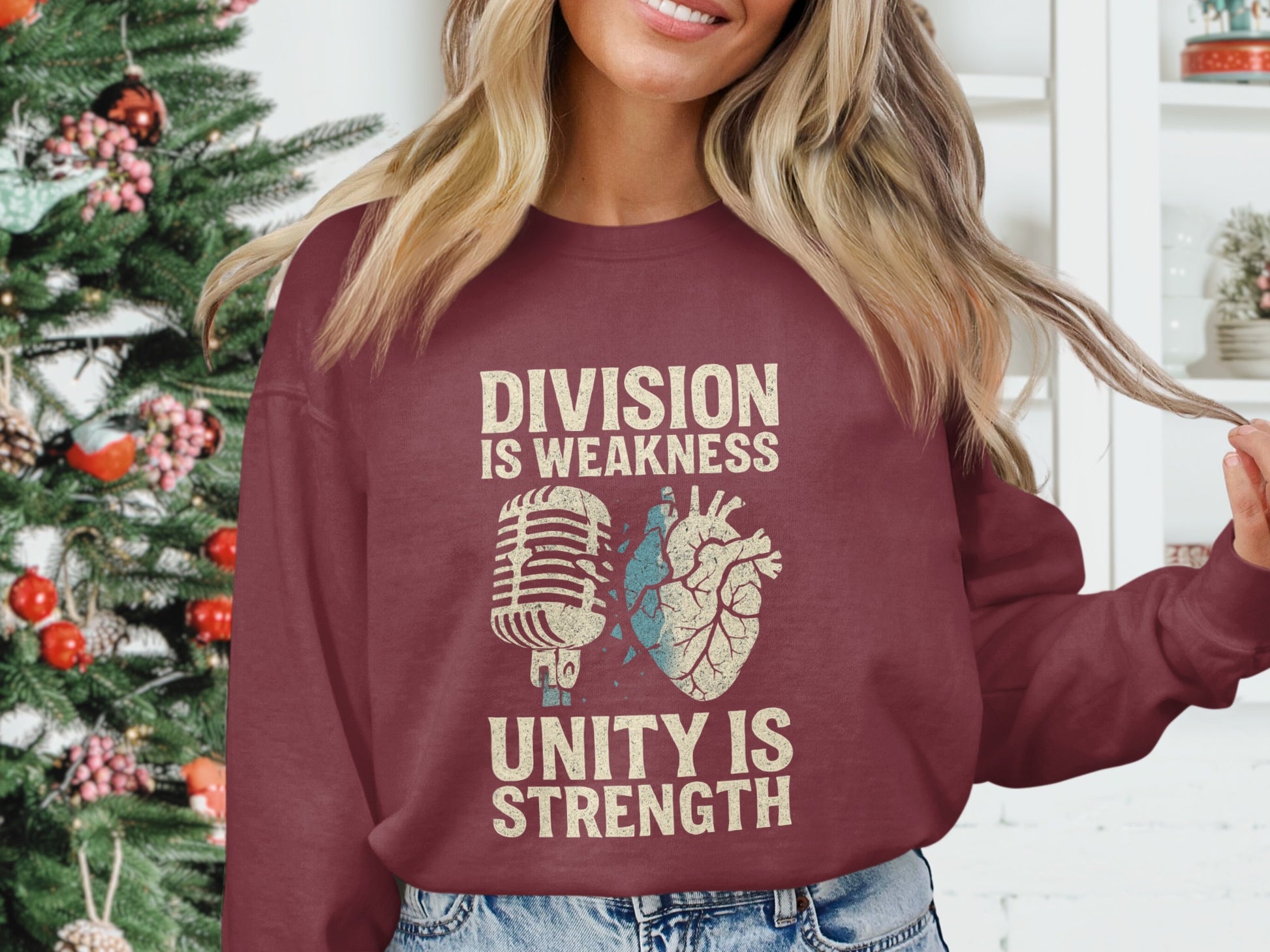 Division is Weakness Unity is Strength Sweatshirt product type