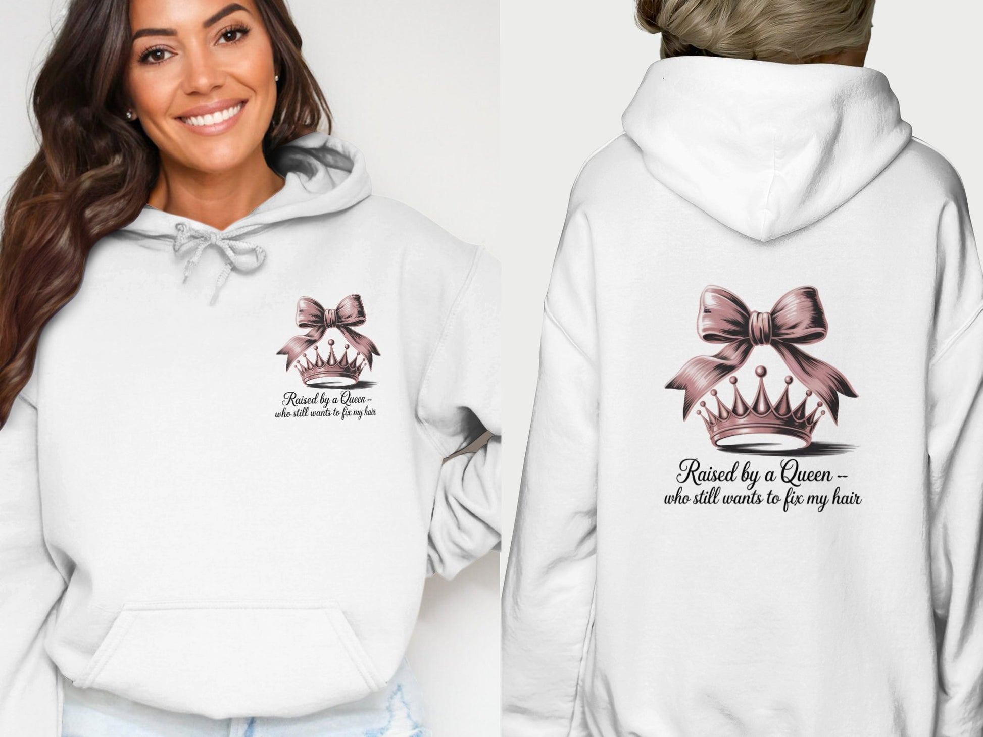 Raised by a Queen Graphic Hoodie Sweatshirt product