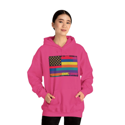 pride hoodie Pride & Patriotism Hoodie | Unisex Heavy Blend™ Sweatshirt