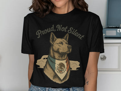 Proud Not Silent Graphic Dog Tee product