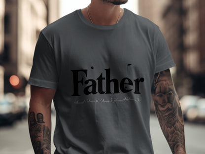 Modern Graphic Father Design Casual T-Shirt Product