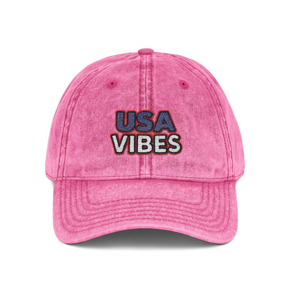 4th of July Quality Hat Vintage Embroidered Dog Cap -  4th of July