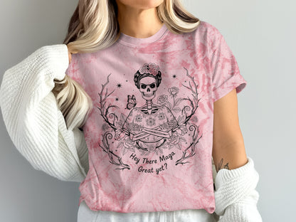 Hey There Maga Great Yet? Skull Skeleton Tee