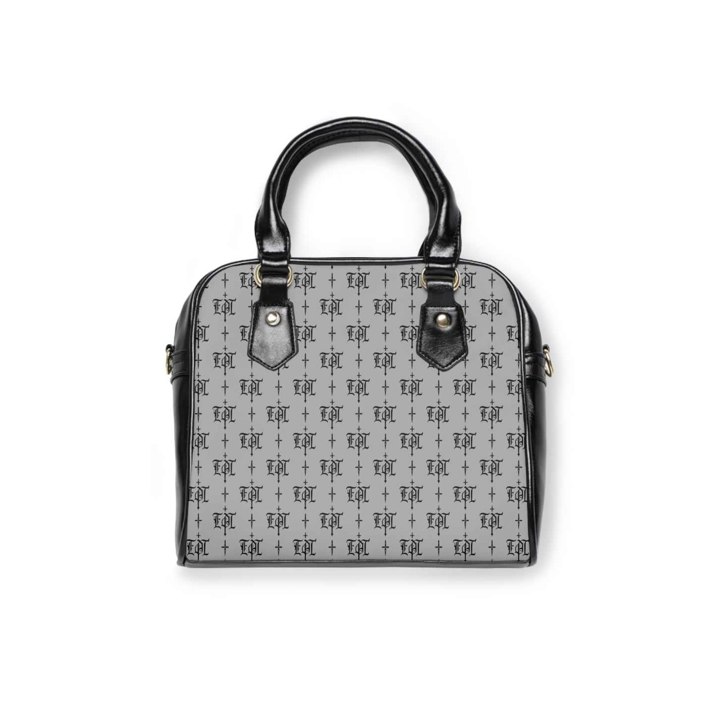 FDT Purse Woke Anti Trump Liberal Purse |Monogram Grey Shoulder Handbag — Elegant Patterned Satchel Purse