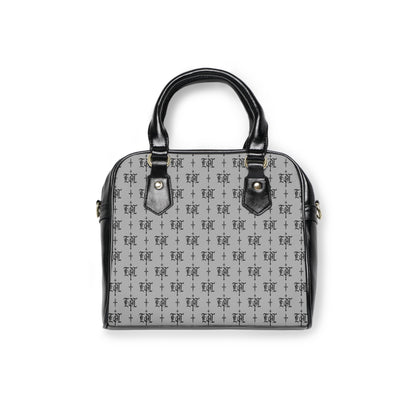 FDT Purse Woke Anti Trump Liberal Purse |Monogram Grey Shoulder Handbag — Elegant Patterned Satchel Purse