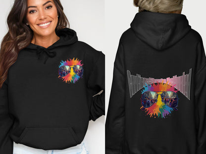 Colorful Splash Sunglasses Graphic Hoodie product