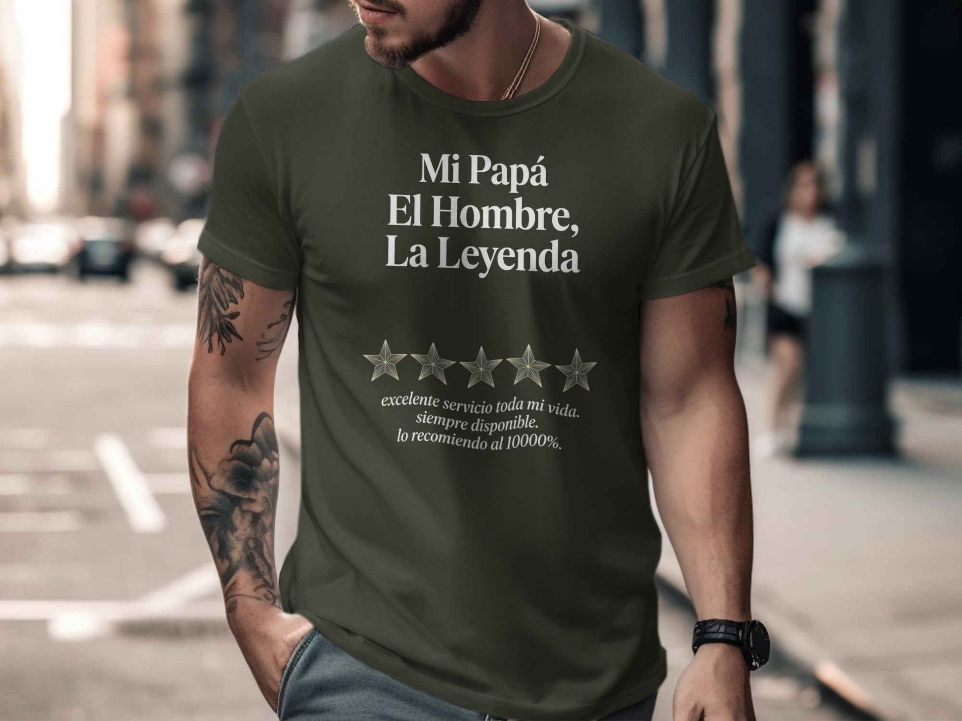 Funny Dad Shirt: Mi Papá La Leyenda T-Shirt Mi Papá, La Leyenda T-Shirt