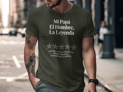 Funny Dad Shirt: Mi Papá La Leyenda T-Shirt Mi Papá, La Leyenda T-Shirt