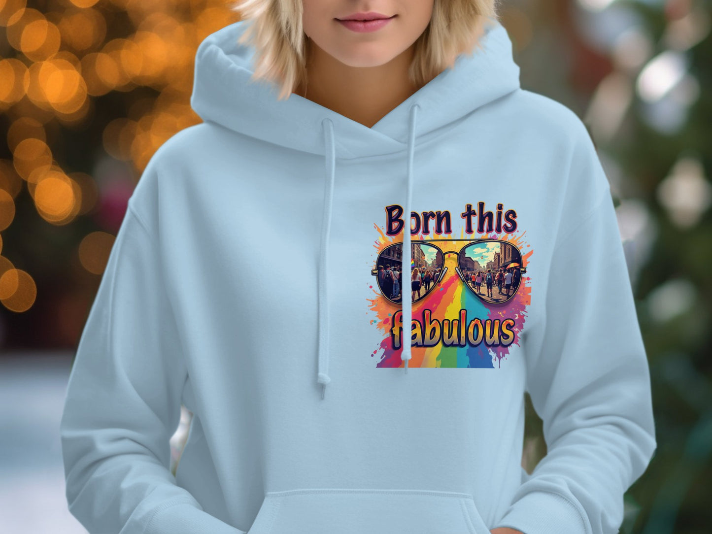 Born This Fabulous Colorful Sunglasses Hoodie product