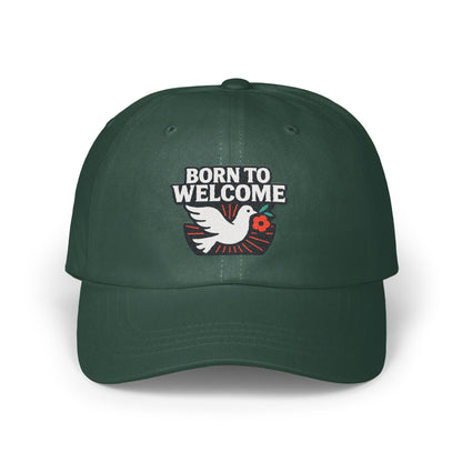 Born To Welcome Dove Embroidered Dad Hat product type