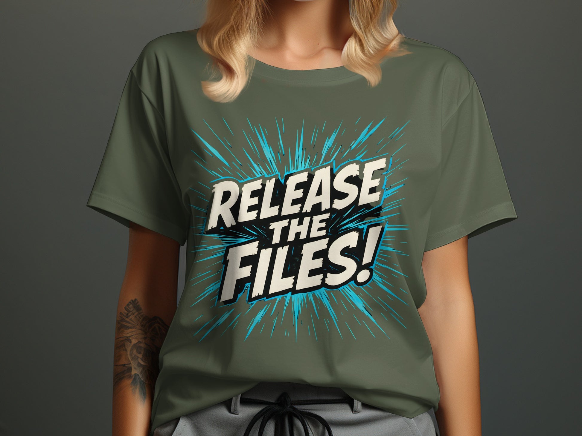 Release the Files Graphic Statement T-Shirt product