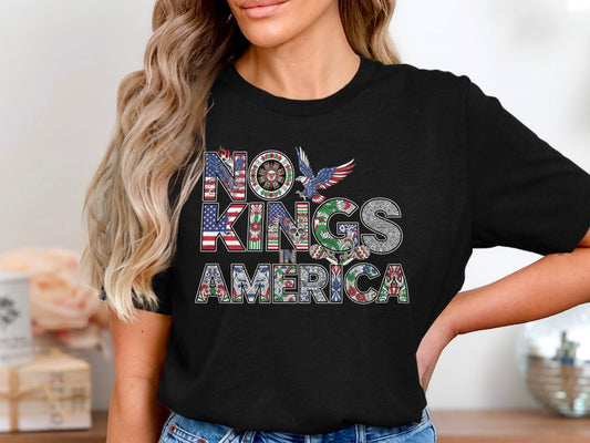 Patriotic No Kings America Graphic T-Shirt product