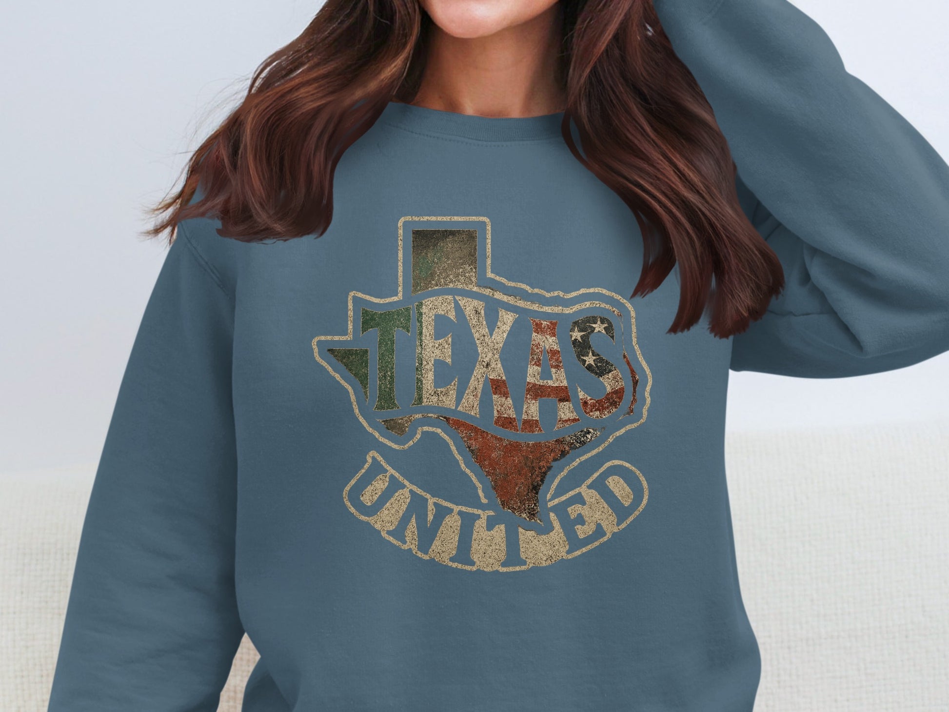 Texas United Map Design Graphic Sweatshirt product