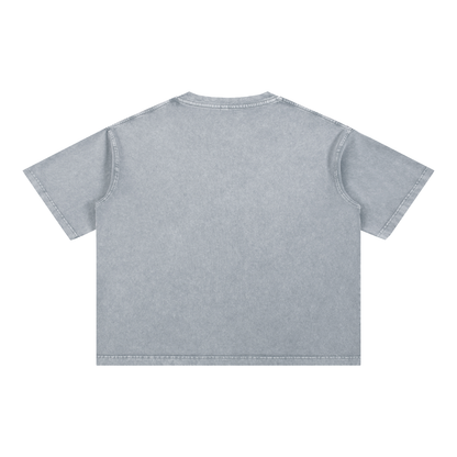 Woke AF with subtle fdt Mineral Wash Boxy Cotton T-Shirt