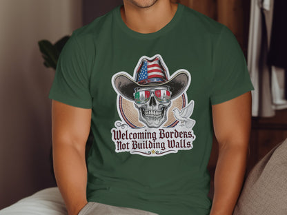Welcoming Borders Not Building Walls T-shirt product