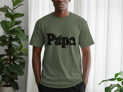 Stylish Papa Print Casual Wear T-shirt product
