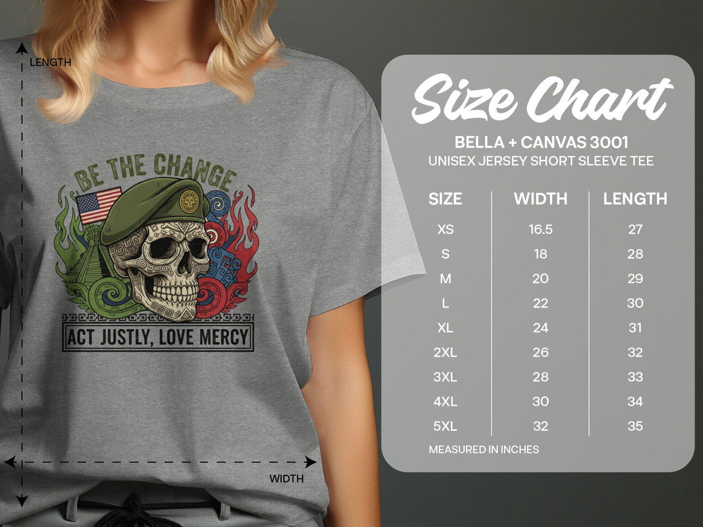 Be the Change Act Justly Love Mercy Unisex Tee