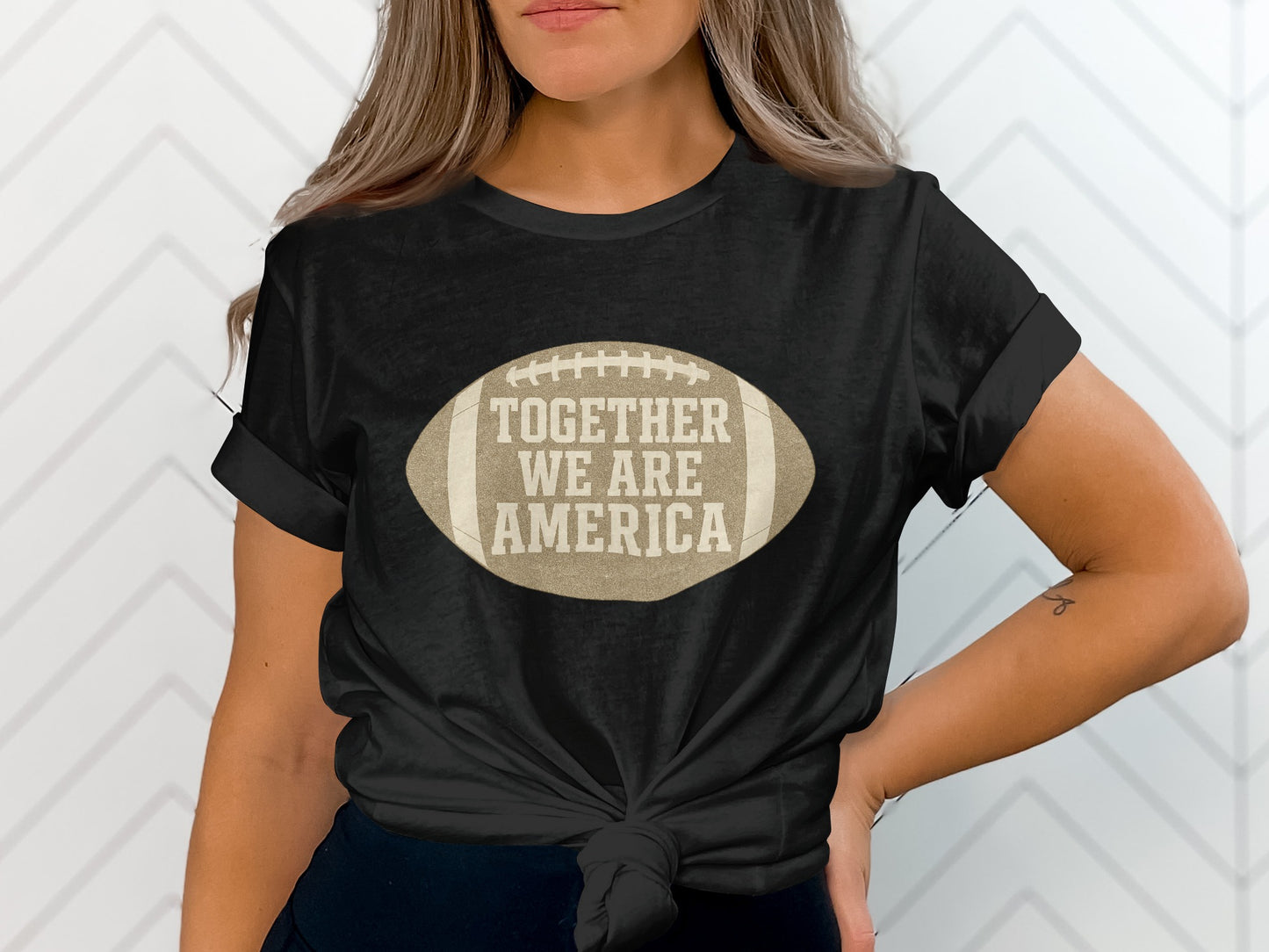 Together We Are America Football Graphic Shirt