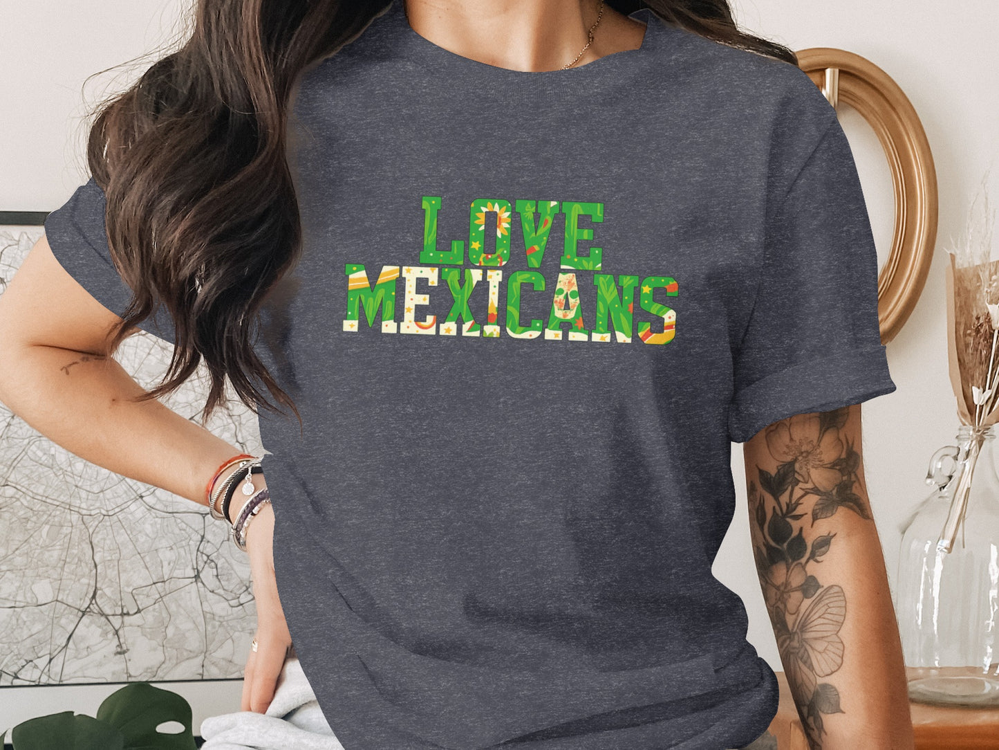 Love Mexicans Stylish Graphic T-Shirt product type