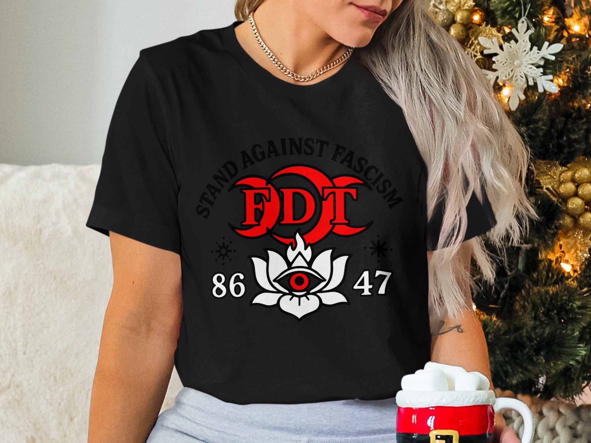 Stand Against Fascism FDT 86 47 Graphic Tee