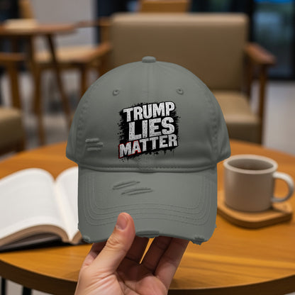 Trump Lies Matter Distressed Baseball Cap product
