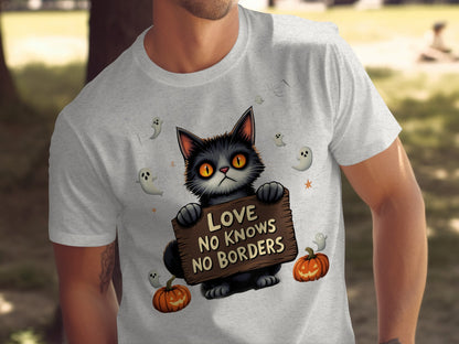 Love No Knows No Borders Halloween T-Shirt Product Type