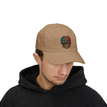 Colorful Skull Dad Cap, Casual Hat, Unique Headwear, Gift for Him, Summer Accessory, Festival Look